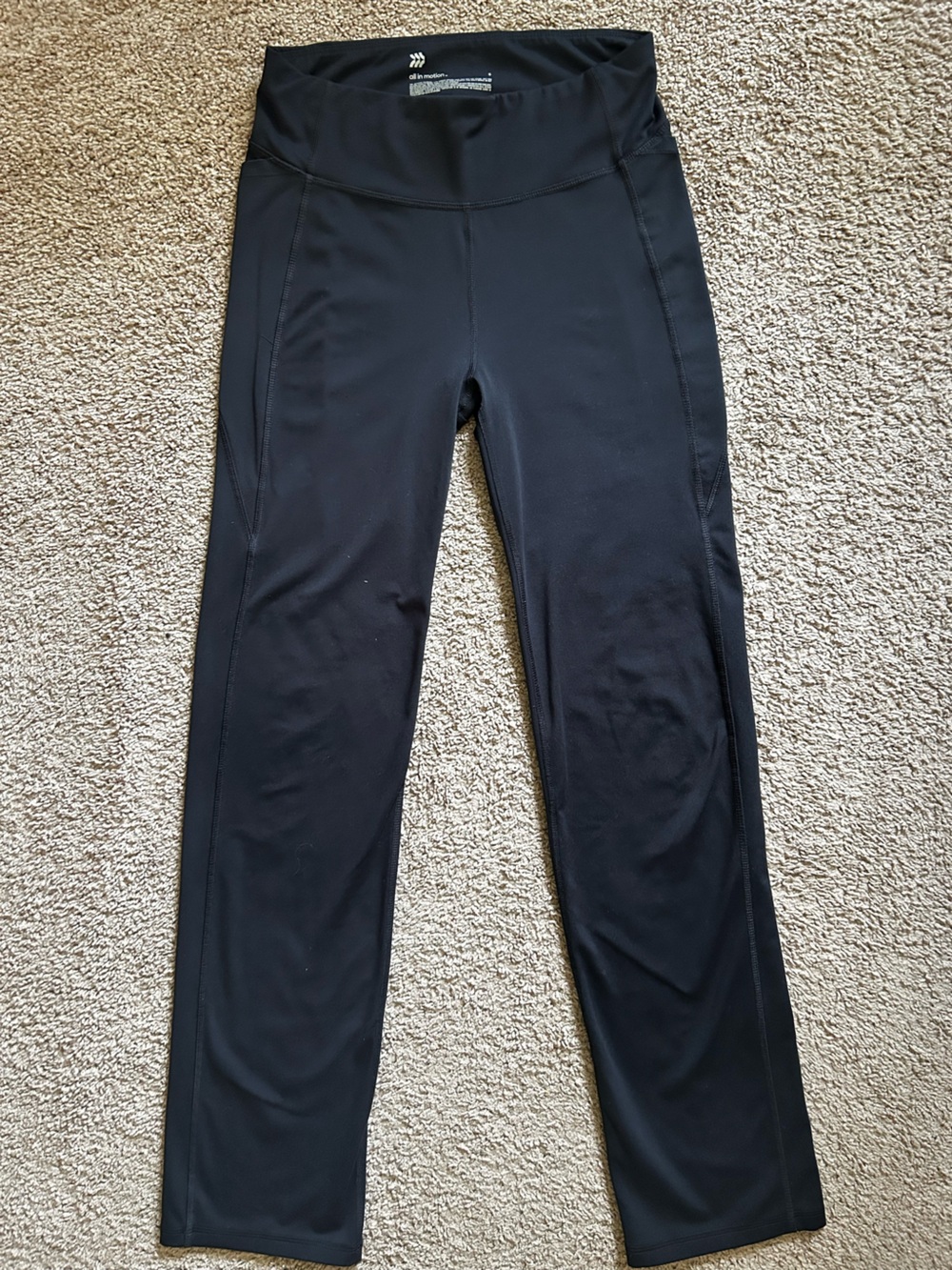 all in motion Black High-Rise Workout Leggings